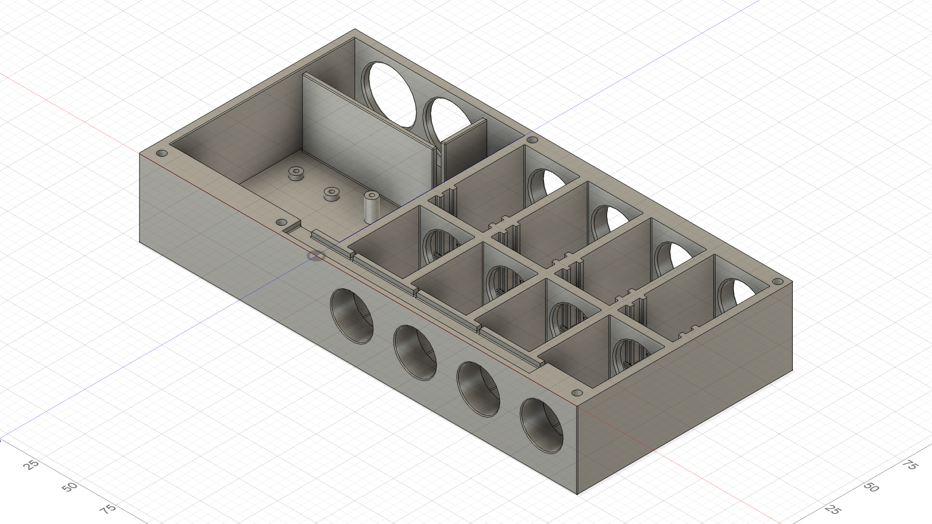 Screenshot of a 3D CAD rendering of the chassis Chassis