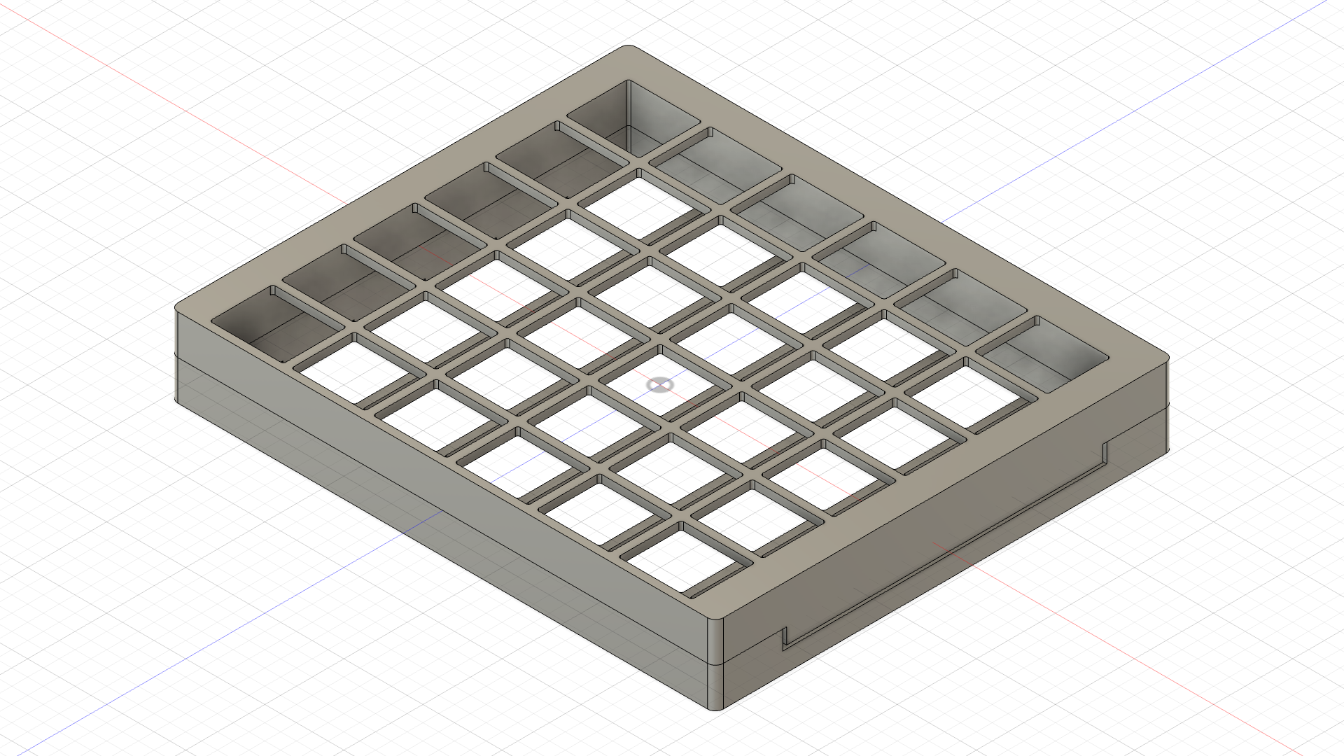 Screenshot of a 3D CAD rendering of the pad holder Pad holder