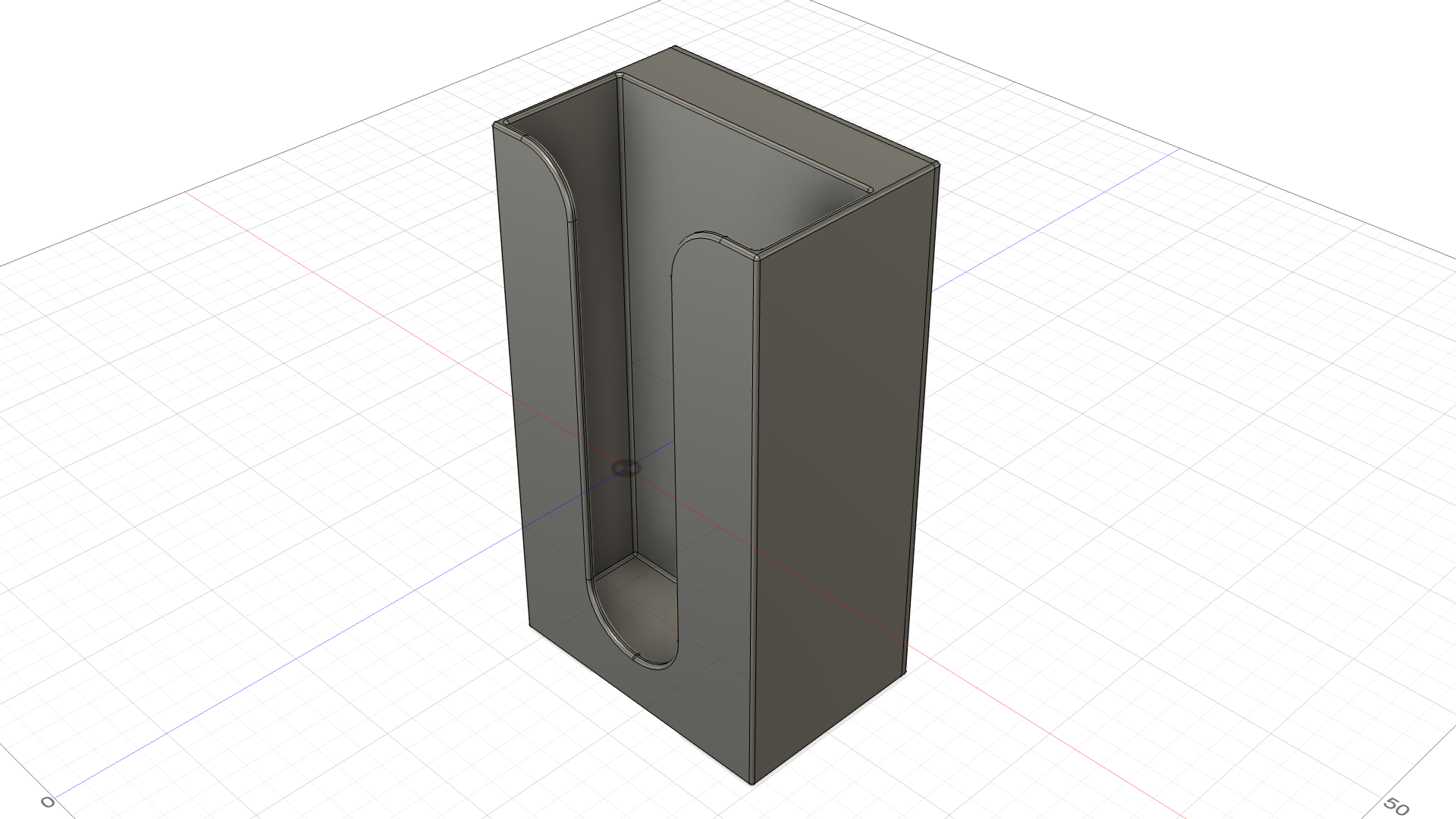 Screenshot of a CAD model of the BleatBox's front BleatBox front